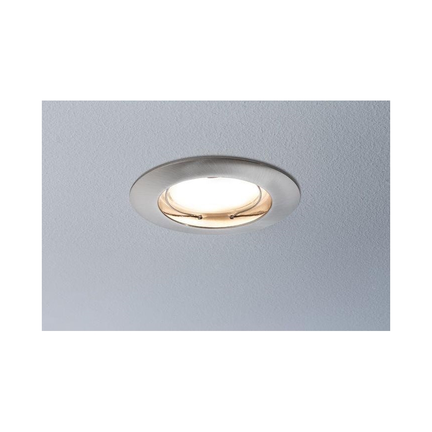 Paulmann 93958 - KÉSZLET 3x LED/6,8W IP44 Dimmelhető ürdőszobai fügesztett mennyezeti lámpa COIN 230V