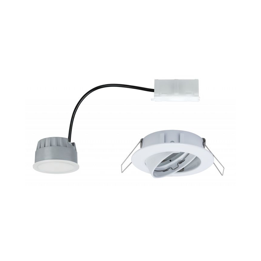 Paulmann 93961 - LED/7W IP23 Dimmelhető fürdőszobai beépíthető lámpa COIN 230V fehér