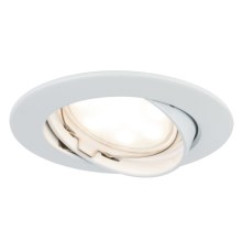 Paulmann 93961 - LED/7W IP23 Dimmelhető fürdőszobai beépíthető lámpa COIN 230V fehér