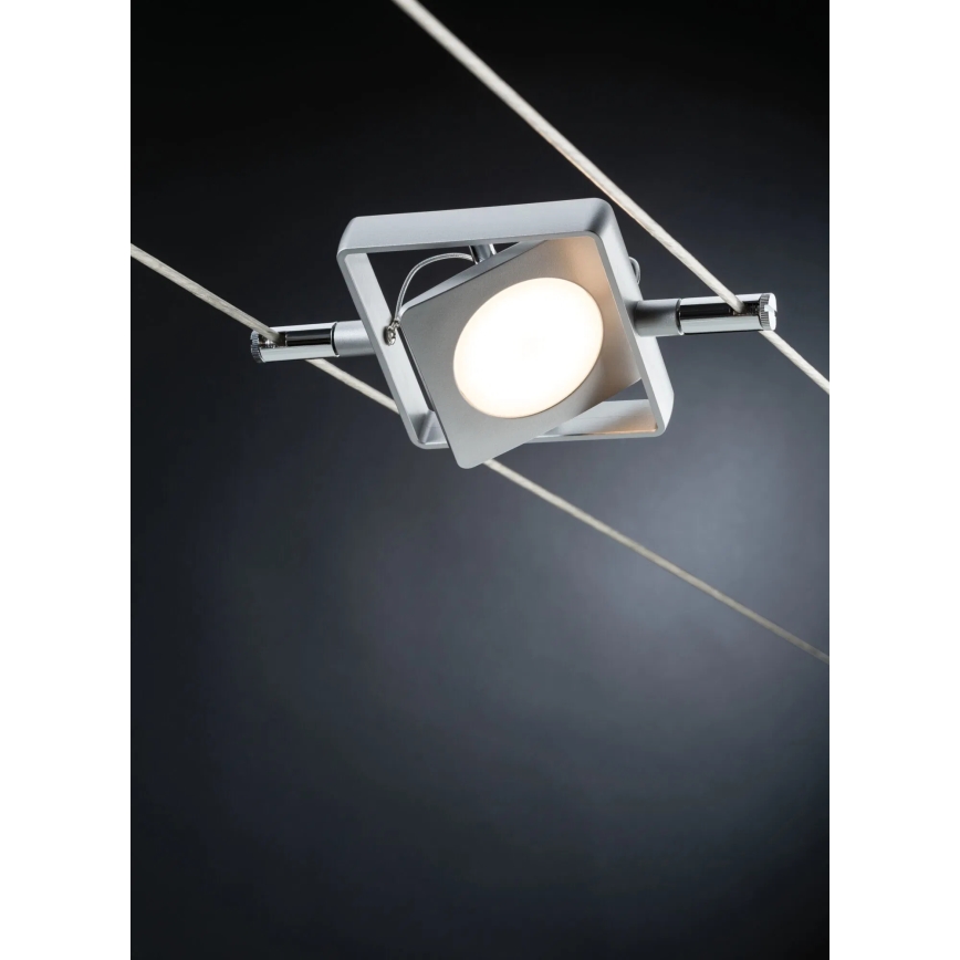 Paulmann 94107 - SZETT 4xLED/4,3W Teljes kábelrendszer MAC 230V matt króm