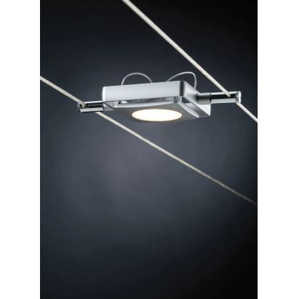 Paulmann 94107 - SZETT 4xLED/4,3W Teljes kábelrendszer MAC 230V matt króm
