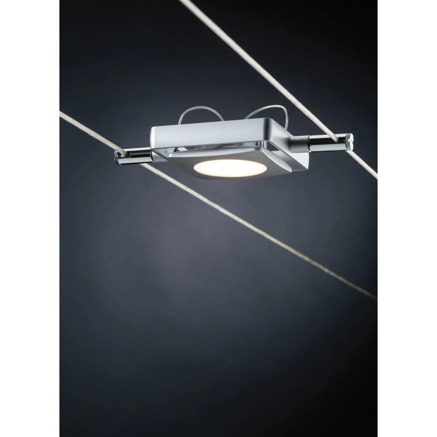 Paulmann 94107 - SZETT 4xLED/4,3W Teljes kábelrendszer MAC 230V matt króm