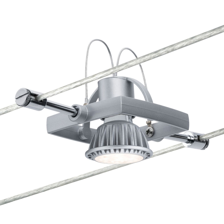 Paulmann 94134 - 5 db-os készlet GU5,3/10W spotlámpa MAC 230V kábelrendszerhez, fehér