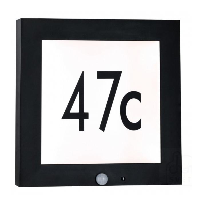 Paulmann 94254 - LED/9W IP44 Házszám érzékelővel 230V