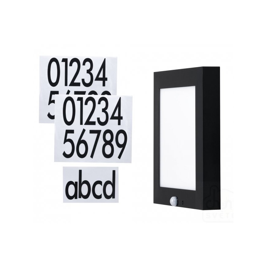 Paulmann 94254 - LED/9W IP44 Házszám érzékelővel 230V