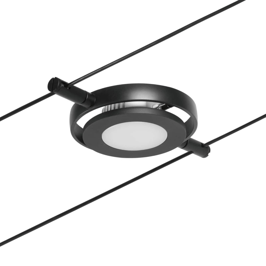 Paulmann 94418 - 5 db-os készlet LED spotlámpa 4,5W, fekete, ROUNDMAC kábelrendszerhez, 230V
