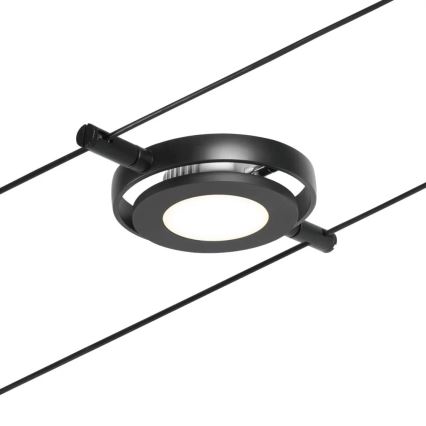 Paulmann 94418 - 5 db-os készlet LED spotlámpa 4,5W, fekete, ROUNDMAC kábelrendszerhez, 230V