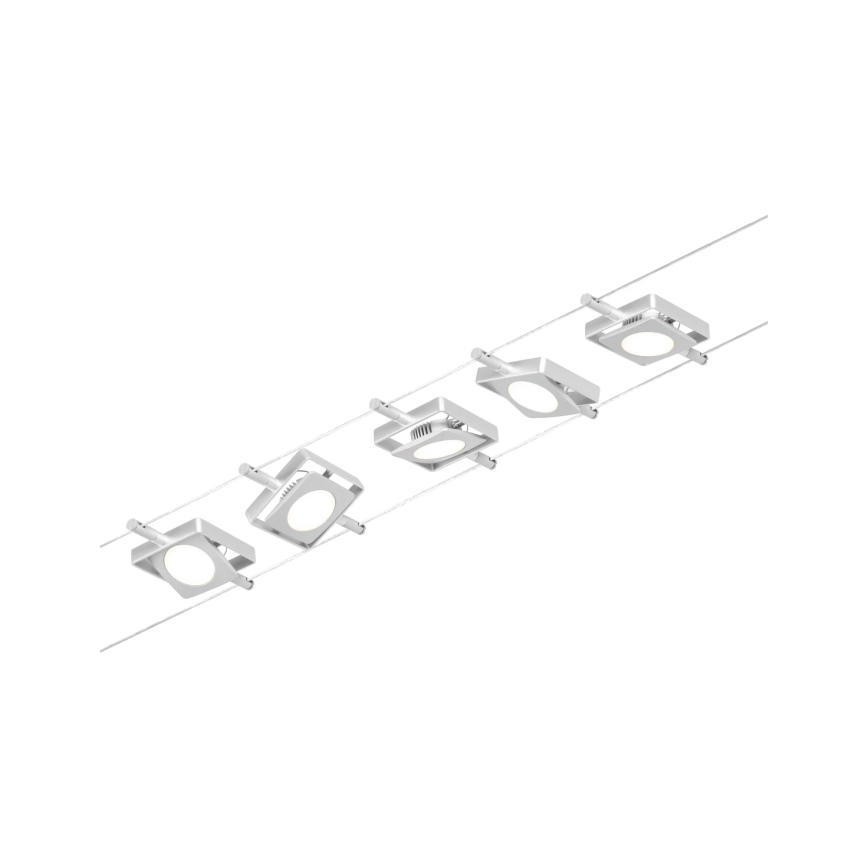 Paulmann 94420 - 5x LED/4,5W szett – komplett kábelrendszer MAC 230V matt króm