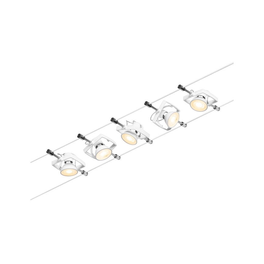 Paulmann 94432 - SZETT 5xGU5,3/10W Komplett kábelrendszer MAC 230V fehér