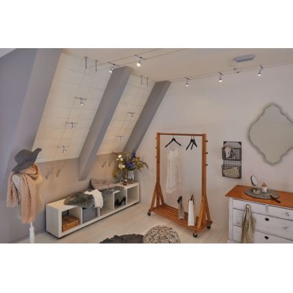 Paulmann 94442 - 5 db-os készlet GU5,3/10W spotlámpa SALT kábelrendszerhez 230V matt króm