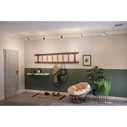 Paulmann 94457 - SZETT 5xLED/4W kábelrendszerhez illeszthető spotlámpa CLEAR 230V fekete/fényes króm