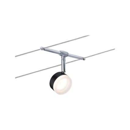 Paulmann 94457 - SZETT 5xLED/4W Teljes kábelrendszer CLEAR 230V fekete/fényes króm