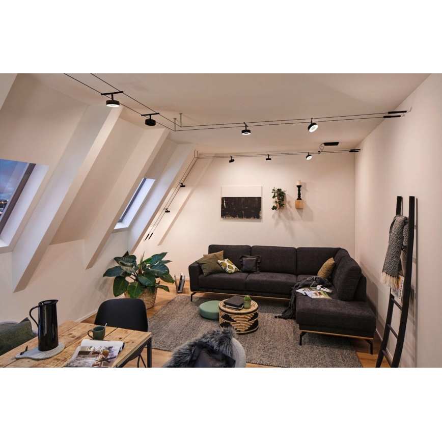 Paulmann 94479 - 5 db-os készlet LED/5W spotlámpa CIRCLE kábelrendszerhez 230V fekete