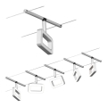 Paulmann 94481 - SZETT 5xLED/4,8W Komplett kábelrendszer FRAME 230V matt króm
