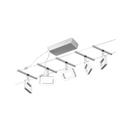 Paulmann 94481 - SZETT 5xLED/4,8W Komplett kábelrendszer FRAME 230V matt króm