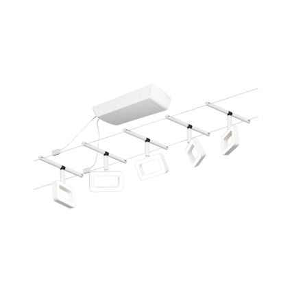 Paulmann 94483 - SZETT 5xLED/4,8W Komplett kábelrendszer FRAME 230V fehér