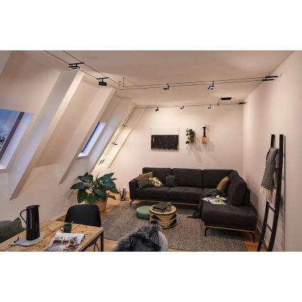 Paulmann 94485 - 5×LED/4,8 W szett, komplett FRAME kábelrendszer 230V, fekete