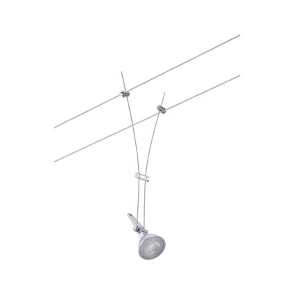 Paulmann 94487 - 1xGU5,3/50W Spotlámpa COMET 230V sodronyrendszerhez, matt króm