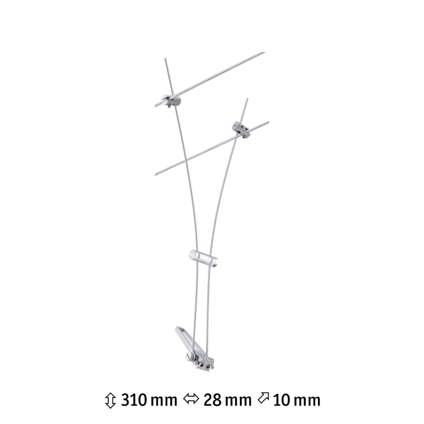 Paulmann 94487 - 1xGU5,3/50W Spotlámpa COMET 230V sodronyrendszerhez, matt króm