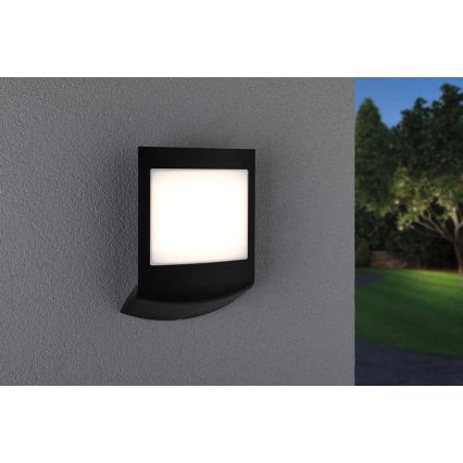 Paulmann 94513 - RGBW LED/8,2W IP44 Dimmelhető házszámtábla mozgás- és alkonyatérzékelővel PADEA 230V antracit