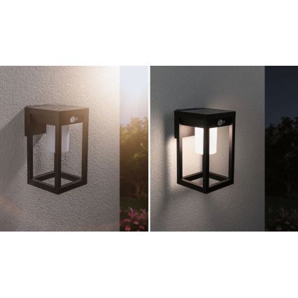 Paulmann 94572 -LED/5,5W IP44 Napelemes érzékelős fali lámpa MARISOL 3,7V 2000 mAh