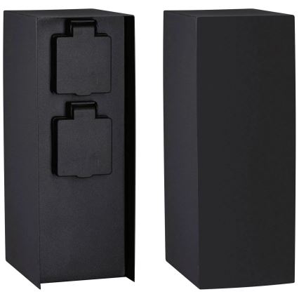 Paulmann 94657 - Kültéri csatlakozós oszlop RIO 2Z SCHUKO 230V IP44