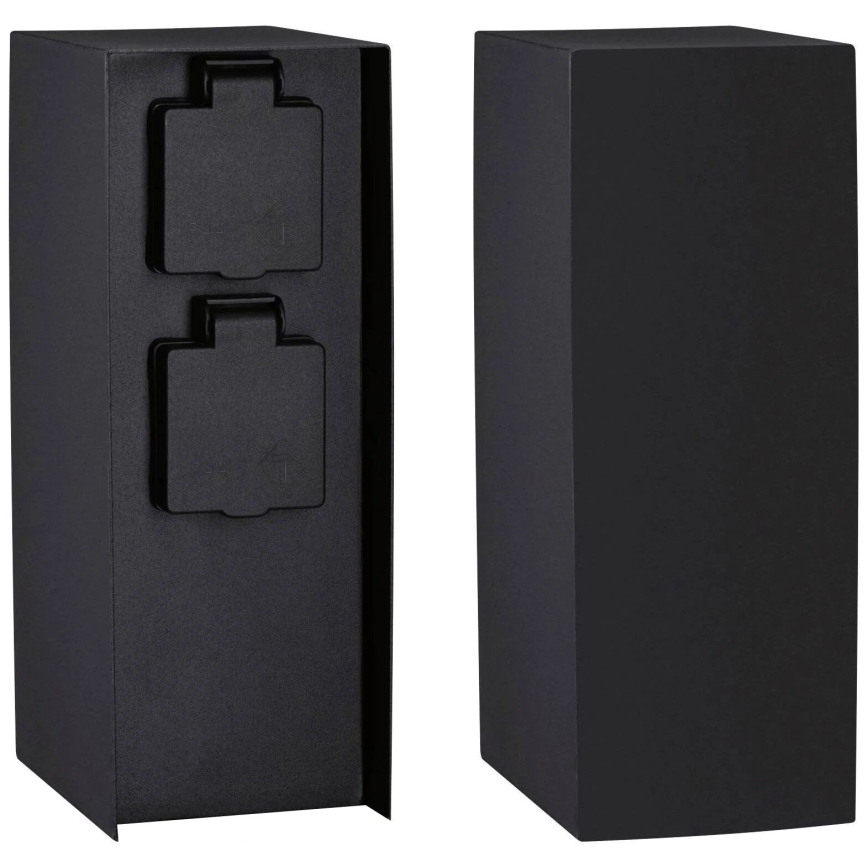 Paulmann 94657 - Kültéri csatlakozós oszlop RIO 2Z SCHUKO 230V IP44