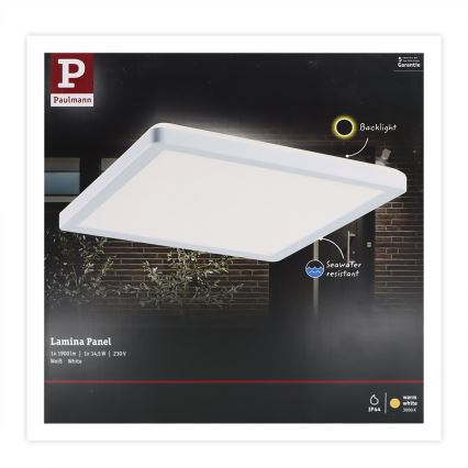 Paulmann 94659 - LED/14,5W IP44 Kültéri lámpa LAMINA 230V fehér