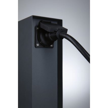 Paulmann 94700 - Kültéri konnektoros oszlop RIO 2Z SCHUKO 230V IP44