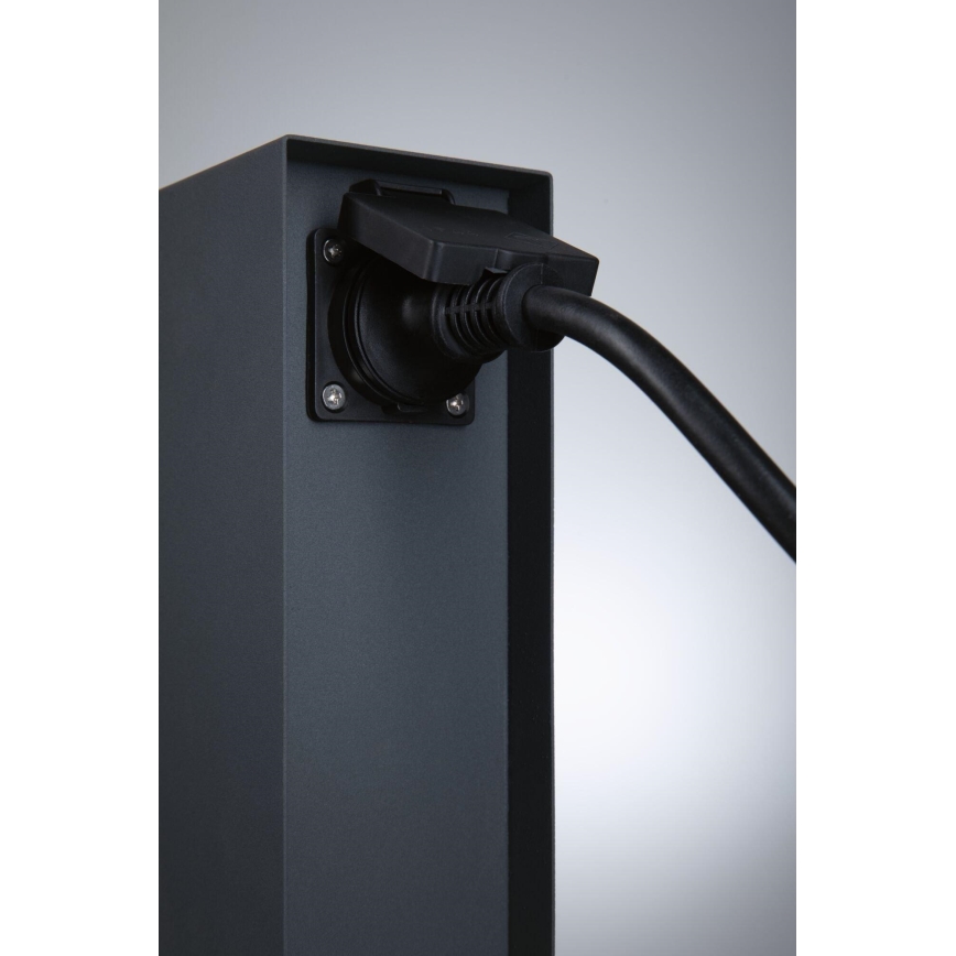 Paulmann 94700 - Kültéri konnektoros oszlop RIO 2Z SCHUKO 230V IP44
