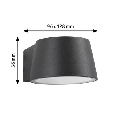 Paulmann 94713 - LED/6W IP44 Kültéri fali lámpa CAPERA 230V