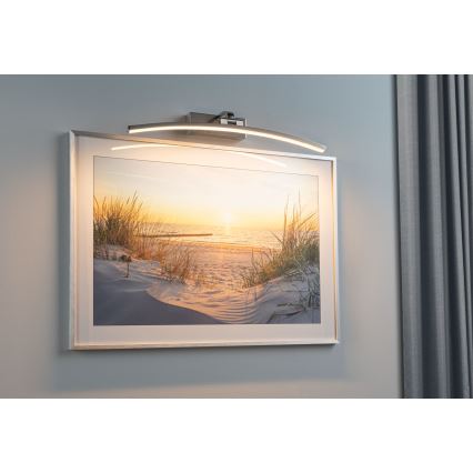 Paulmann 95558 - BENTO képkivilágító lámpa LED/10W, 230V, 50 cm, matt króm