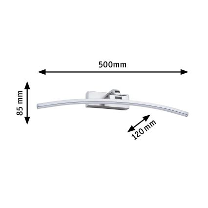 Paulmann 95558 - BENTO képkivilágító lámpa LED/10W, 230V, 50 cm, matt króm
