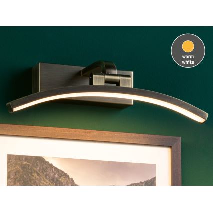 Paulmann 95559 - BENTO LED képmegvilágító, 6W, 230V, 30 cm, sárgaréz