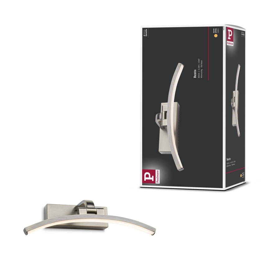 Paulmann 95559 - BENTO LED képmegvilágító, 6W, 230V, 30 cm, sárgaréz