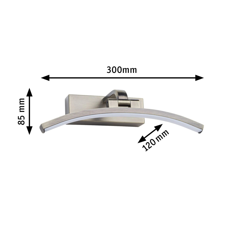 Paulmann 95559 - BENTO LED képmegvilágító, 6W, 230V, 30 cm, sárgaréz