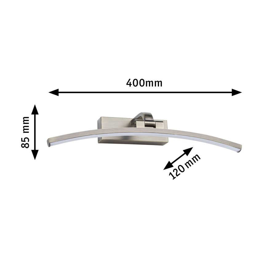 Paulmann 95560 - LED/8,5W képkivilágító lámpatest BENTO 230V 40 cm sárgaréz