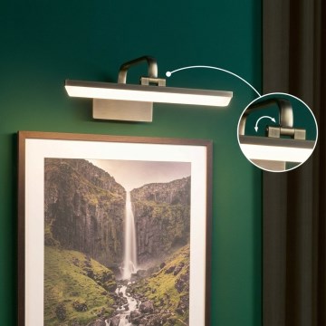 Paulmann 95569 - RENAN LED képkivilágító lámpa, 9,5 W, 230 V, 40 cm, sárgaréz