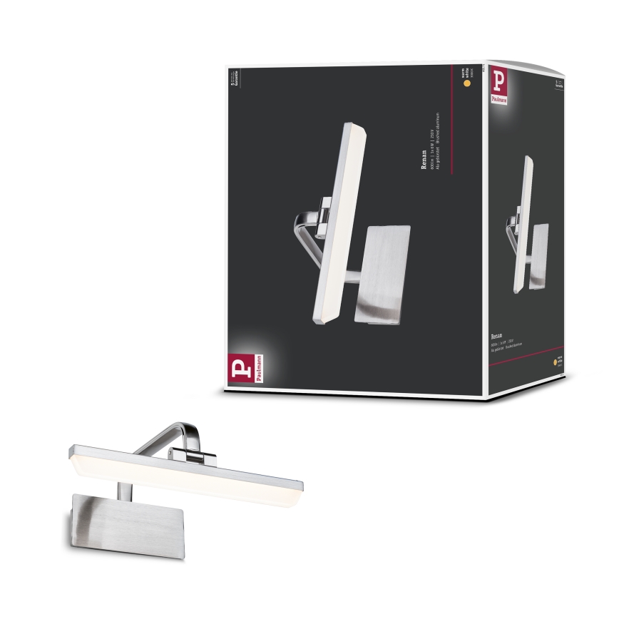 Paulmann 95571 - LED/6W képvilágító lámpa RENAN 230V 30 cm matt króm