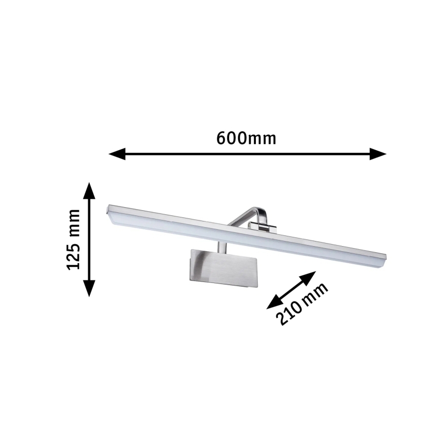 Paulmann 95573 - RENAN képvilágító lámpa LED/11W, 230V, 60 cm, matt króm
