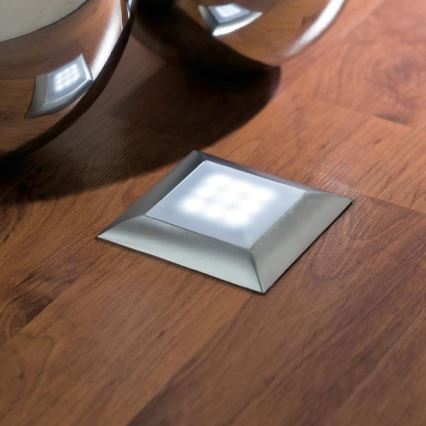 Paulmann 98862_98861 - Készlet 3x LED talaj világítás UPDOWNLIGHT QUADRO 3xLED/1W