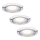 Paulmann 99814 - Készlet 3x LED beépíthető lámpa MICRO LINE 3xLED/1W/230V/12V