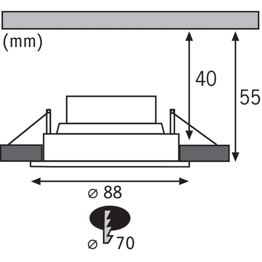 Paulmann - Nice Price 3940 - KÉSZLET 3xLED/4,5W Beépíthető lámpa 230V