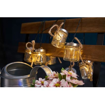 Paulmann - Pauleen 48055 - LED Napelemes lánc SUNSHINE 10xLED/0,1W/1,2V IP44