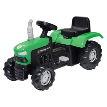 Pedálos traktor fekete/zöld