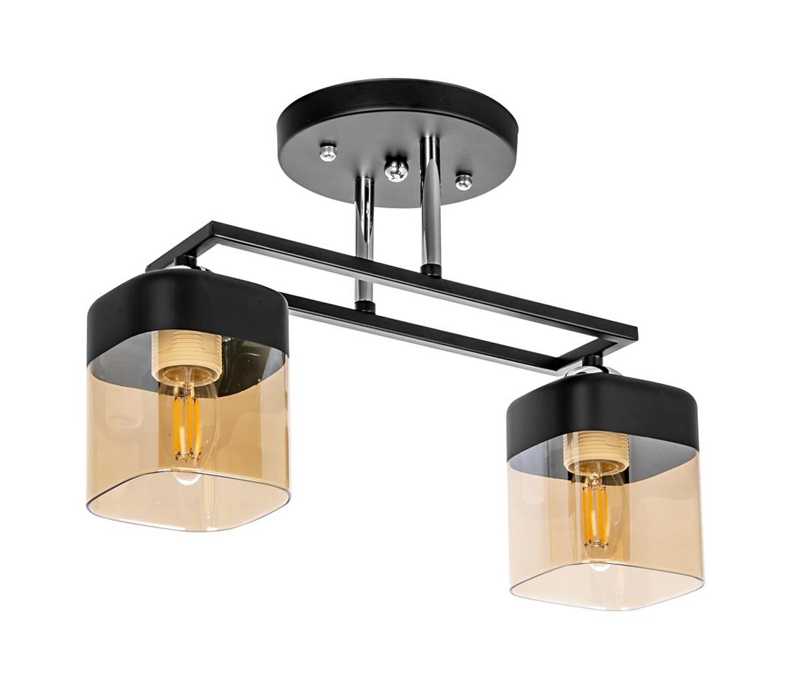 Pendant csillár 2xE27 / 60W / 230V M225B/2 CR+BK+BR