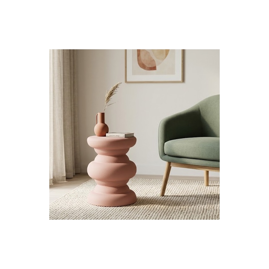 PETIT lerakóasztal Ø 31 cm rózsaszín