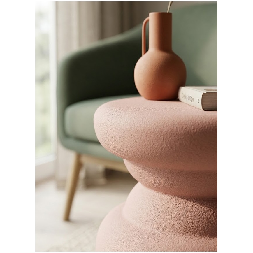 PETIT lerakóasztal Ø 31 cm rózsaszín