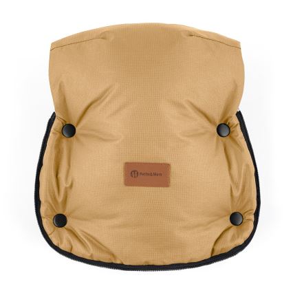 PETITE&MARS - 4 az 1-ben gyermek bundazsák COMFY + bundakesztyű babakocsira FURRY Elegáns karamell