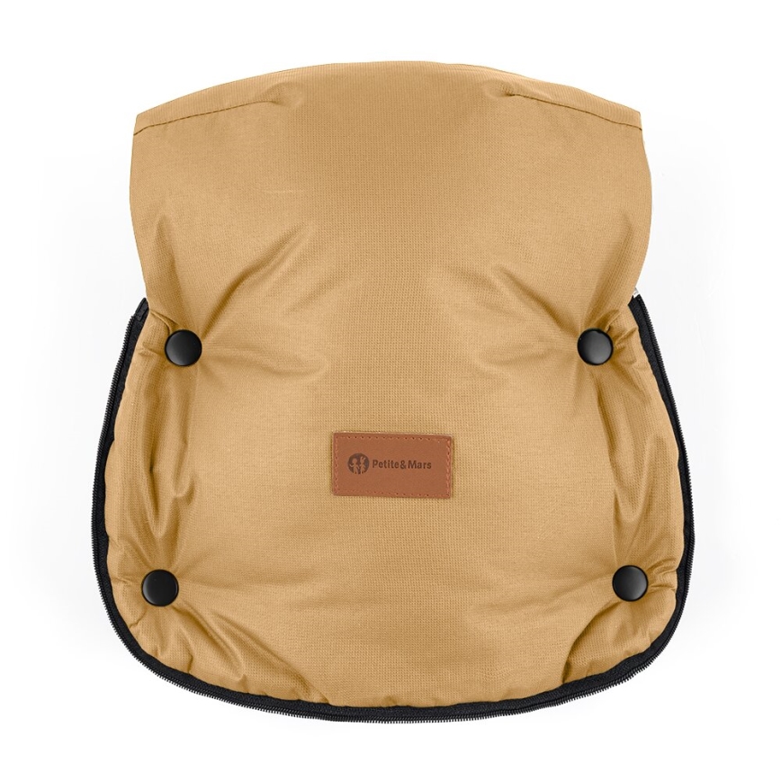 PETITE&MARS - 4 az 1-ben gyermek bundazsák COMFY + bundakesztyű babakocsira FURRY Elegáns karamell